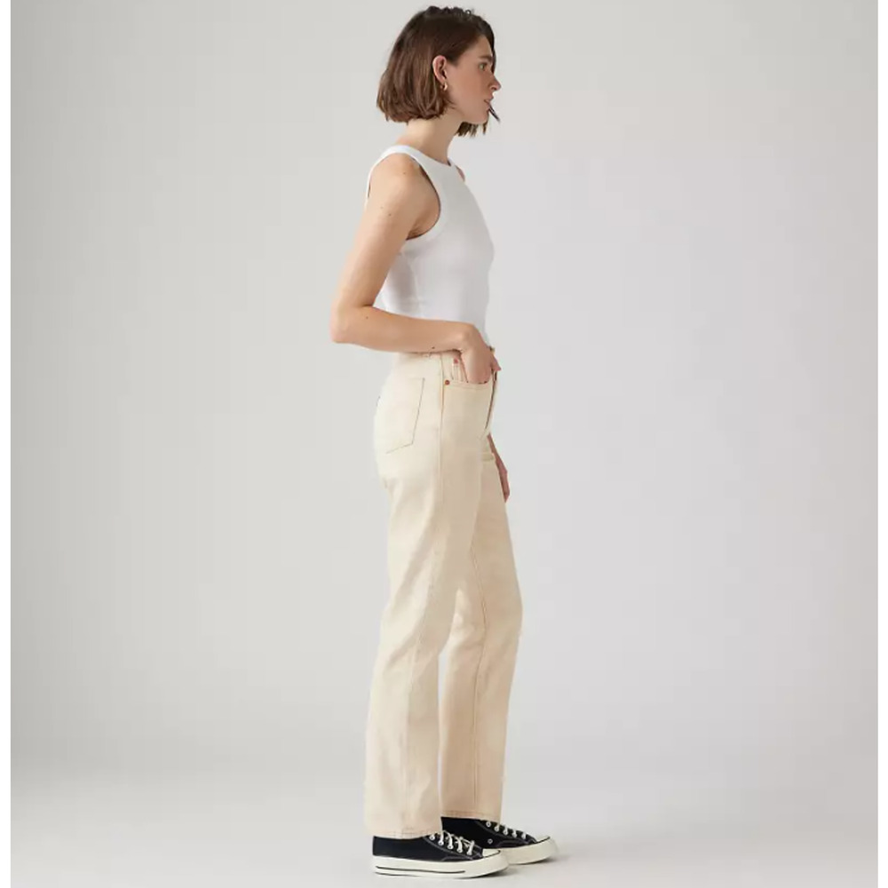 Levi's 501 Original Jeans Womens 30x30 Cloudy Safari Tan High Rise NWT - Picture 2 of 13